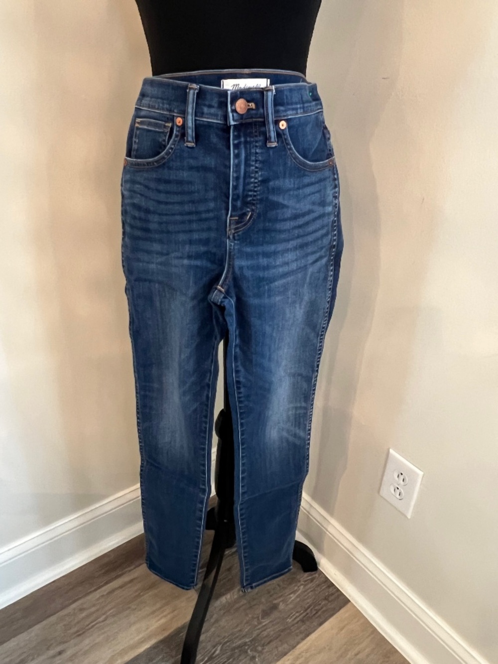 Madewell 25, 10" High Rise Skinny Blue Denim Jeans